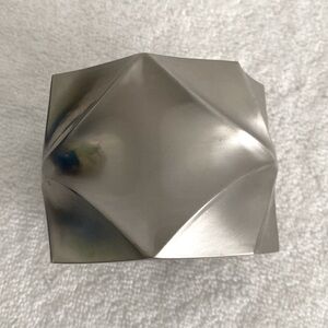 Vintage Large Silver Tone Hinged Cuff Bracelet